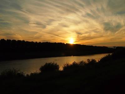 Landschap in natuurgebied Grensmaas
