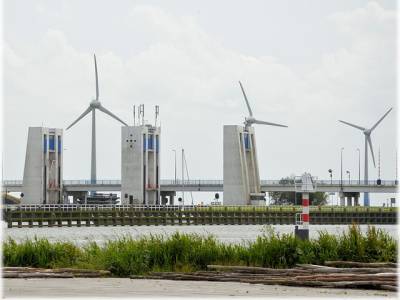 Landschap in natuurgebied IJmeer